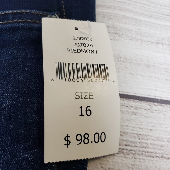 Warp + Weft JFK New York City Piedmont Dark Wash Maternity Denim Jeans Womens 16 - Picture 13 of 16